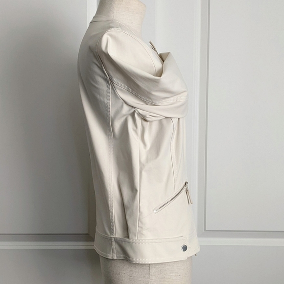 Lafayette 148 NY Jacket Mandarin Collar Zip Front Zip Cuffs Pockets Raffia 8 NWT - Picture 8 of 16